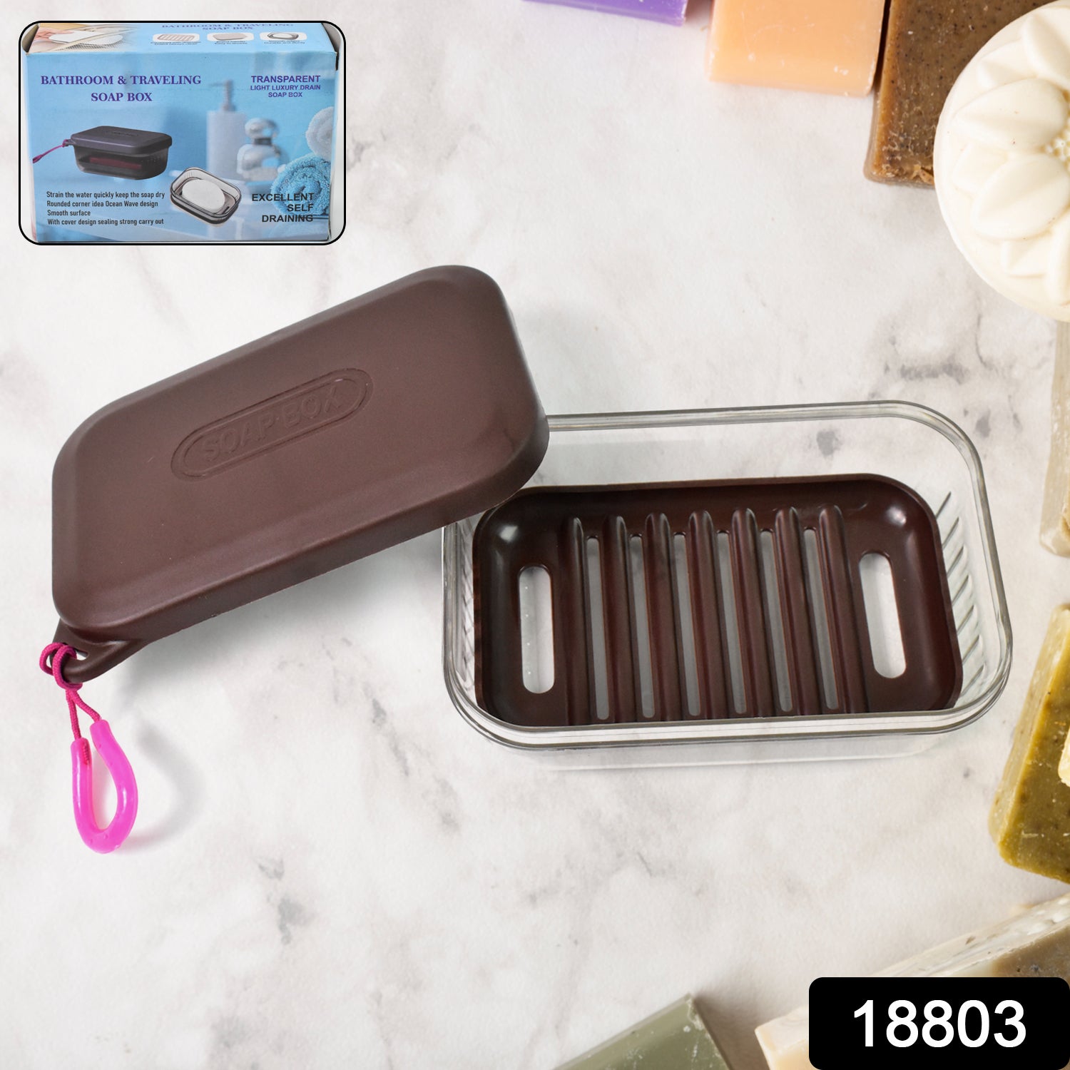 Bathroom  Travel Plastic Soap Box With Lid (1 Pc) Bathroom  Travel Plastic Soap Box With Lid (1 Pc)